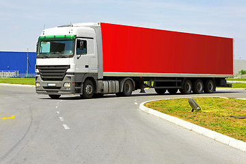Image showing Red lorry