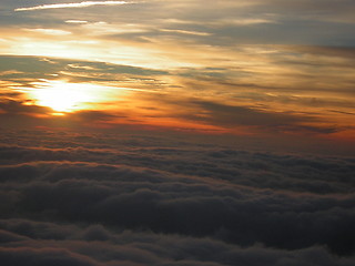 Image showing cloudy sunset