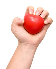 Image showing heart in a hand