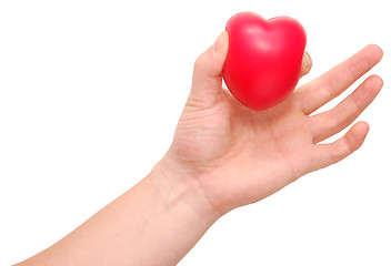 Image showing heart in a hand