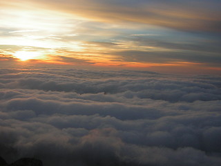 Image showing cloudy sunset