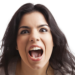 Image showing Crazy woman