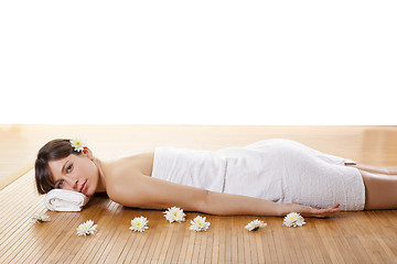 Image showing Girl on a Spa