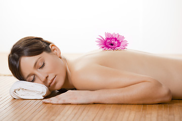 Image showing Girl on a Spa