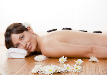 Image showing Girl on a Spa