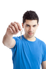 Image showing Holding my house keys