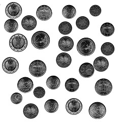 Image showing Euro coins collage