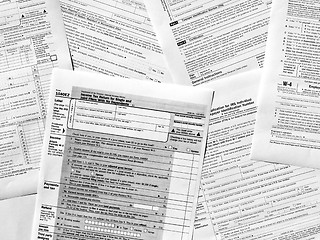 Image showing Tax forms