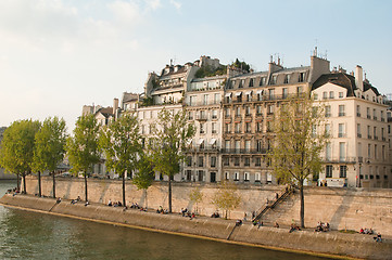 Image showing Seine Quay. Paris