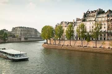 Image showing Seine Quay. Paris