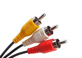 Image showing RGB cable isolated on the white background