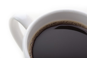 Image showing White coffee cup