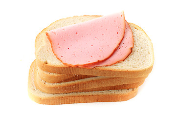 Image showing The sausage sandwich