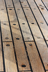 Image showing The wooden floor