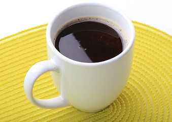 Image showing White coffee cup