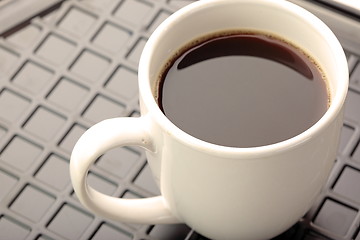 Image showing White coffee cup