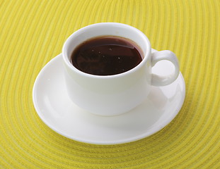 Image showing White coffee cup