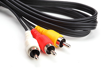 Image showing RGB cable isolated on the white background