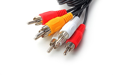 Image showing RGB cable isolated on the white background