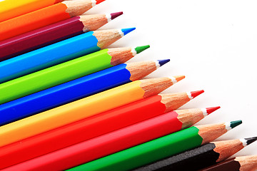 Image showing Many pencils