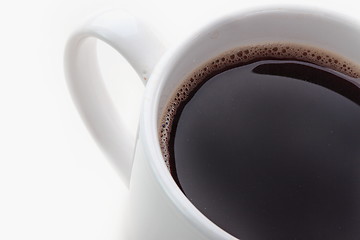 Image showing White coffee cup