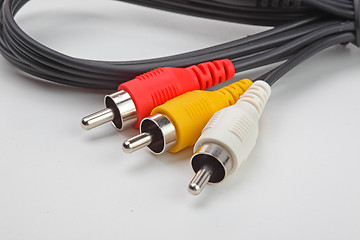 Image showing RGB cable isolated on the white background