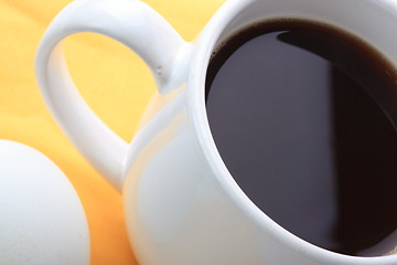 Image showing White coffee cup