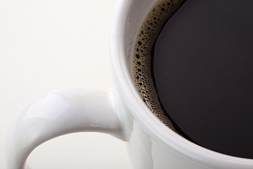 Image showing White coffee cup