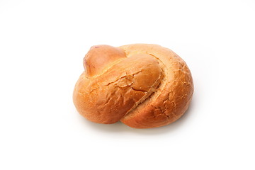 Image showing Bread loaf isolated on white background