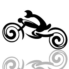 Image showing Motorbike Racer