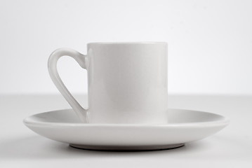 Image showing Empty white cup