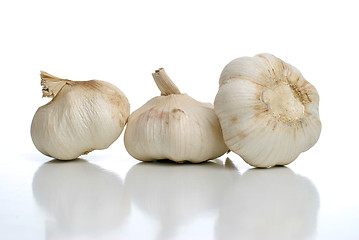 Image showing Three garlic