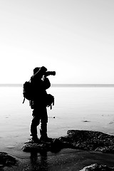 Image showing Photographer silhouette