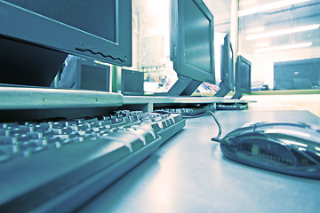 Image showing workplace room with computers