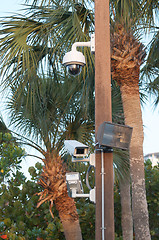 Image showing Security cameras and security light