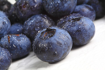 Image showing blueberry closeup