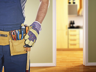 Image showing handyman ready for work