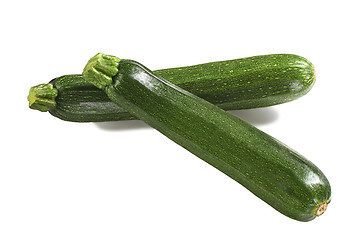 Image showing zucchini courgette isolated on white