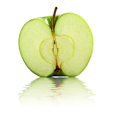 Image showing half apple background