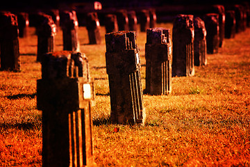 Image showing graveyard in crespi d'adda