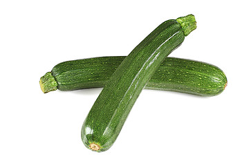 Image showing zucchini courgette isolated on white