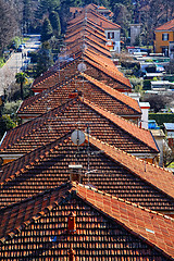 Image showing industrial village in trezzo