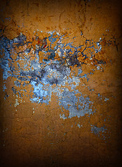 Image showing grunge brown old wall