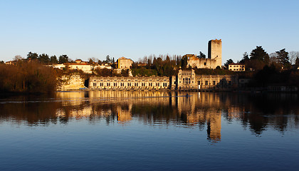 Image showing hydroelectric power station in trezzo