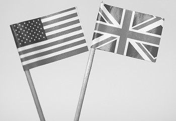 Image showing British and American flags