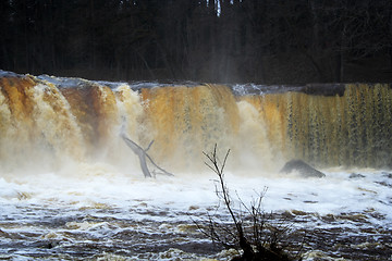 Image showing Spring waterfall in the park