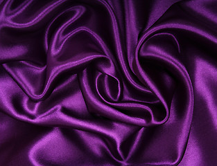 Image showing Smooth elegant lilac silk as background 