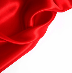 Image showing Smooth Red Silk can use as background 