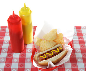 Image showing July 4th, Independence Day, Hot Dog