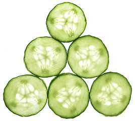 Image showing CUCUMBER PYRAMID